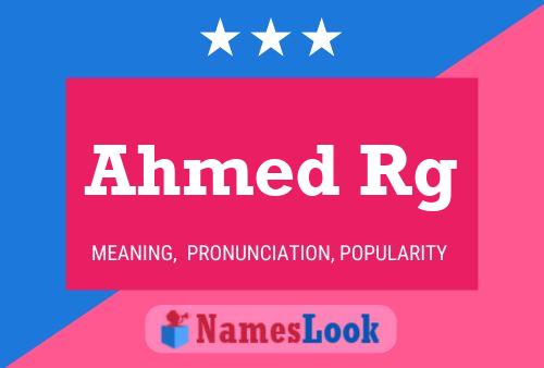 Ahmed Rg Namensposter