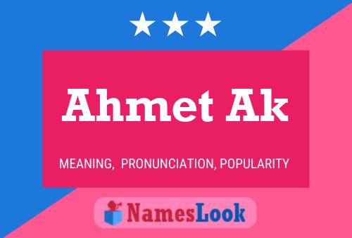 Ahmet Ak Namensposter