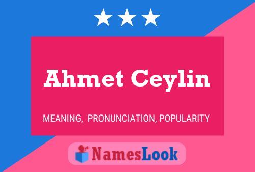 Ahmet Ceylin Namensposter