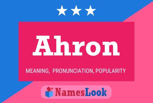 Ahron Namensposter