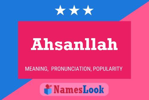 Ahsanllah Namensposter