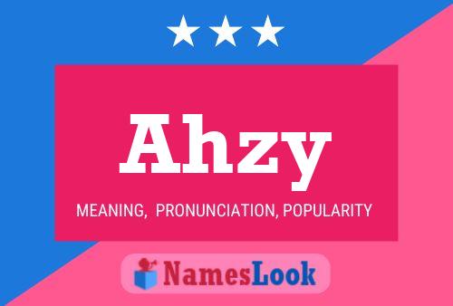 Ahzy Namensposter