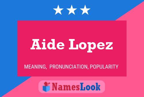 Aide Lopez Namensposter