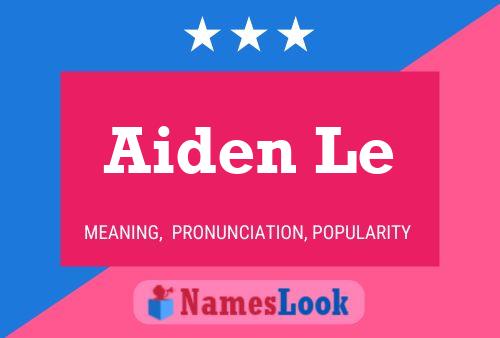 Aiden Le Namensposter