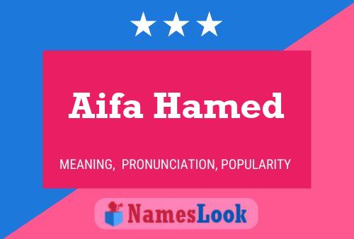 Aifa Hamed Namensposter