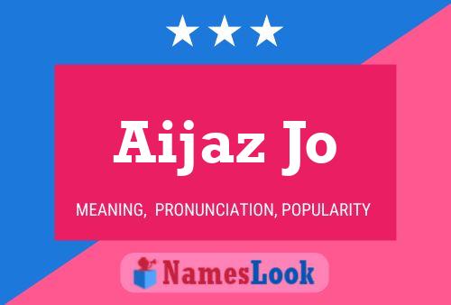 Aijaz Jo Namensposter