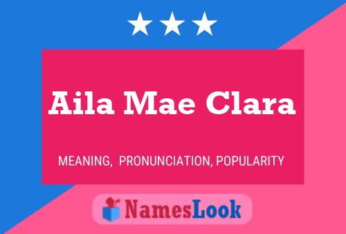 Aila Mae Clara Namensposter