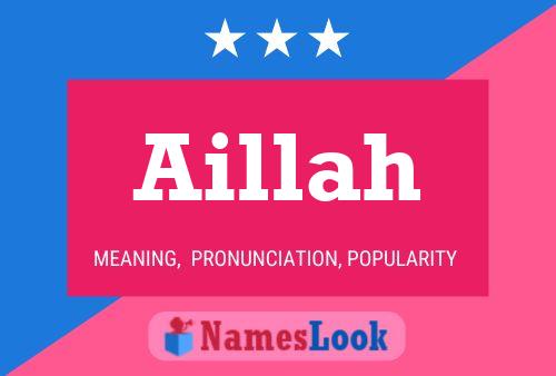 Aillah Namensposter