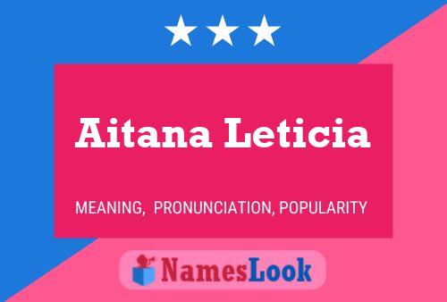 Aitana Leticia Namensposter