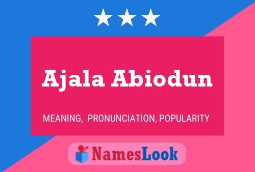 Ajala Abiodun Namensposter