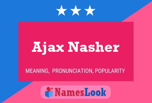 Ajax Nasher Namensposter