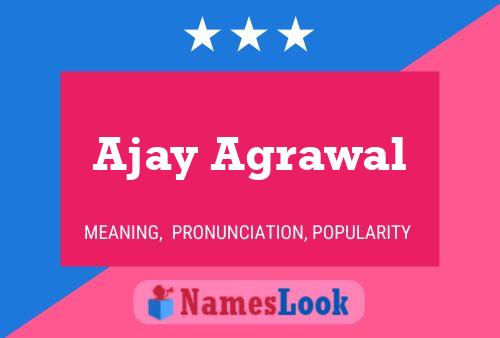 Ajay Agrawal Namensposter