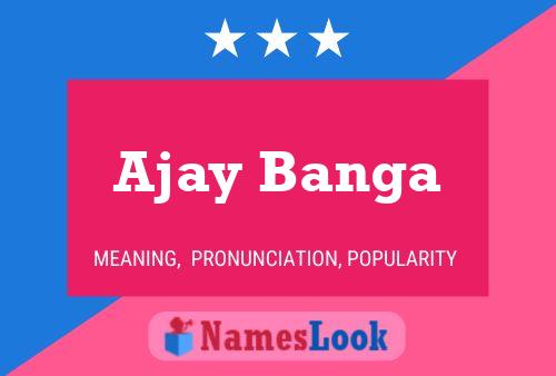 Ajay Banga Namensposter