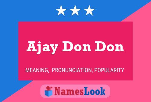 Ajay Don Don Namensposter