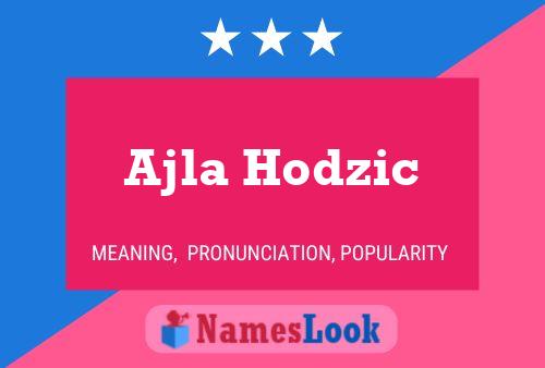 Ajla Hodzic Namensposter