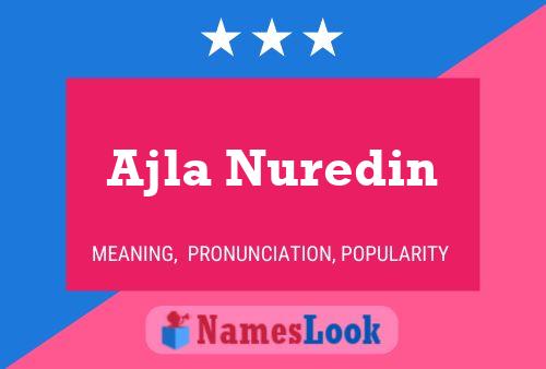 Ajla Nuredin Namensposter