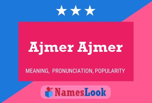 Ajmer Ajmer Namensposter