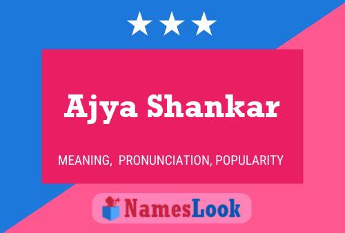 Ajya Shankar Namensposter