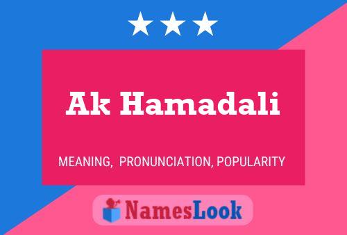 Ak Hamadali Namensposter