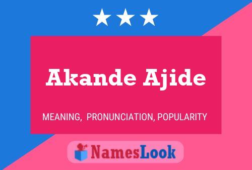 Akande Ajide Namensposter