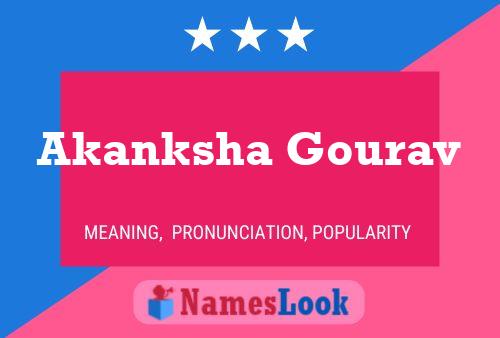 Akanksha Gourav Namensposter