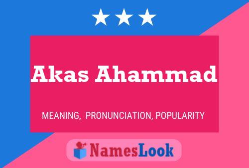 Akas Ahammad Namensposter