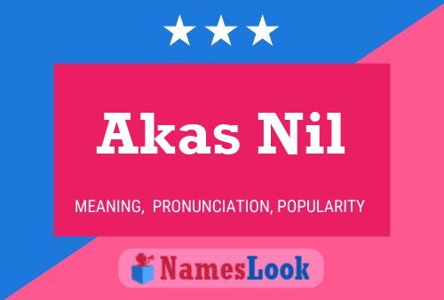 Akas Nil Namensposter