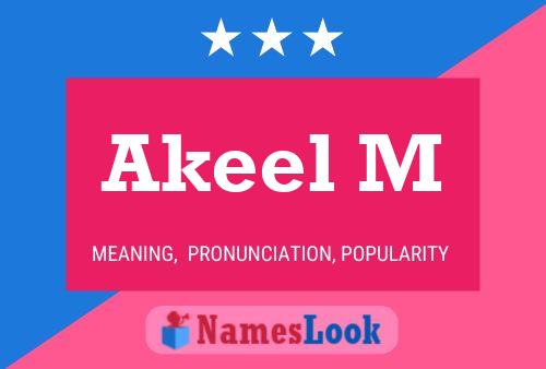 Akeel M Namensposter