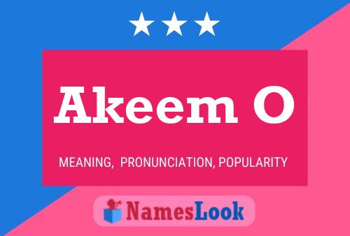 Akeem O Namensposter