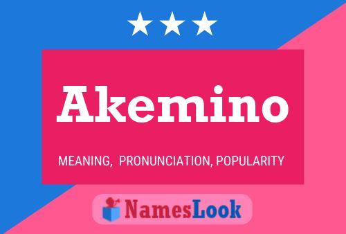 Akemino Namensposter