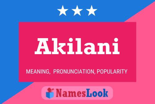 Akilani Namensposter