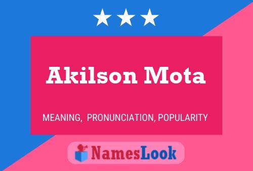 Akilson Mota Namensposter