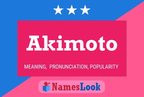 Akimoto Namensposter