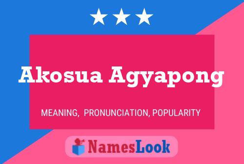 Akosua Agyapong Namensposter