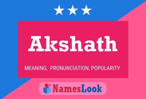 Akshath Namensposter