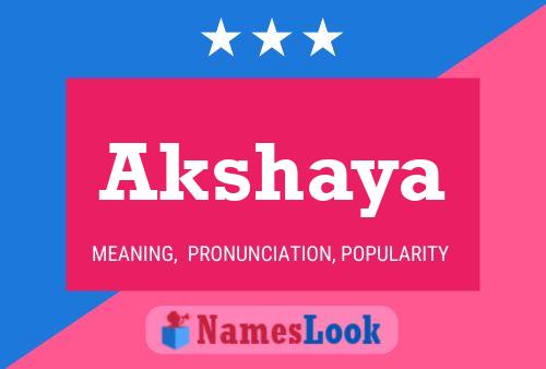 Akshaya Namensposter