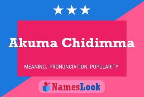 Akuma Chidimma Namensposter