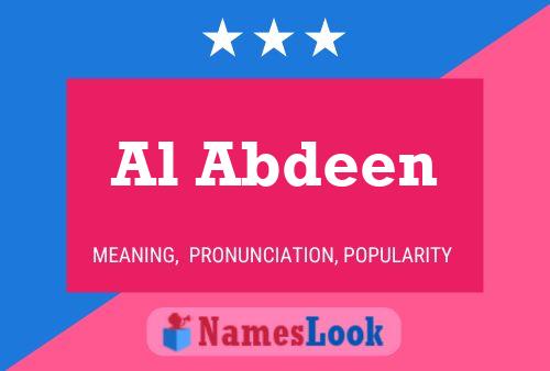 Al Abdeen Namensposter