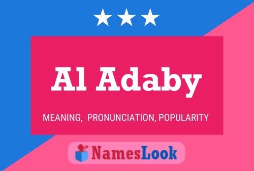 Al Adaby Namensposter