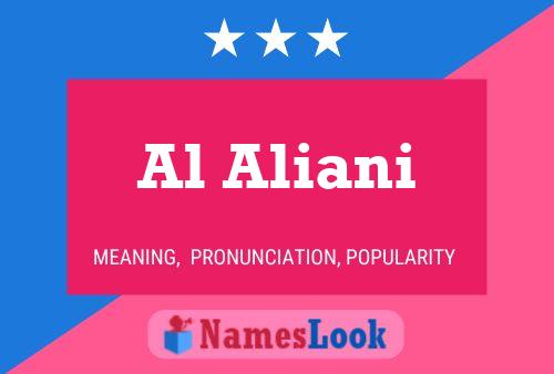 Al Aliani Namensposter