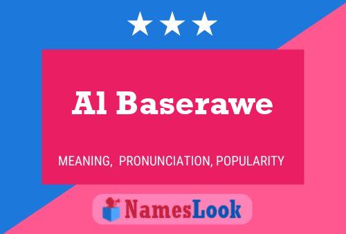 Al Baserawe Namensposter