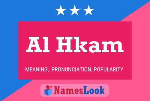 Al Hkam Namensposter