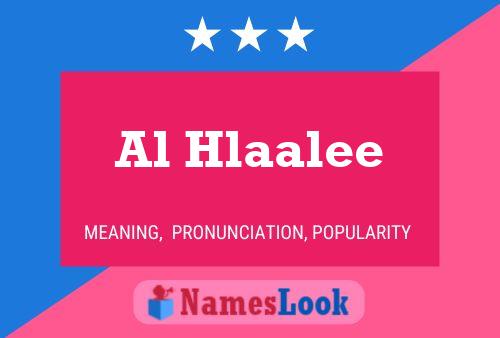 Al Hlaalee Namensposter