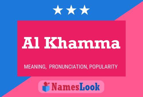 Al Khamma Namensposter