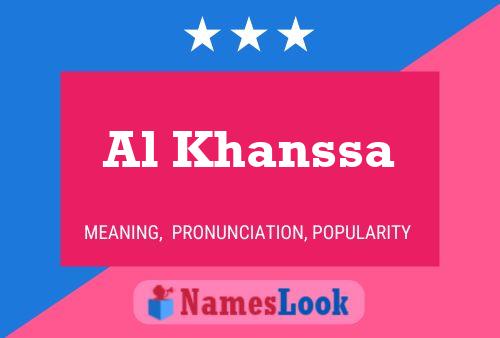 Al Khanssa Namensposter