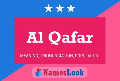 Al Qafar Namensposter