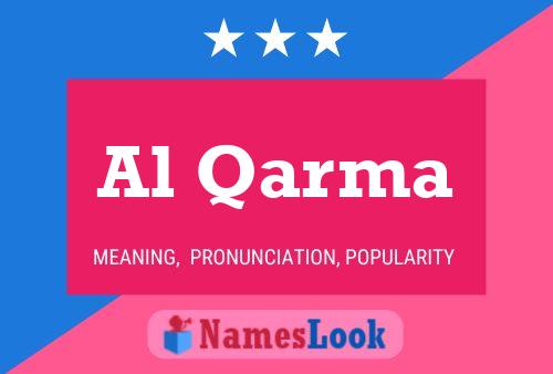 Al Qarma Namensposter