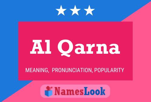 Al Qarna Namensposter