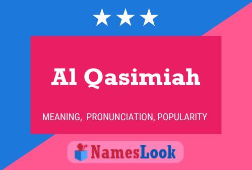 Al Qasimiah Namensposter