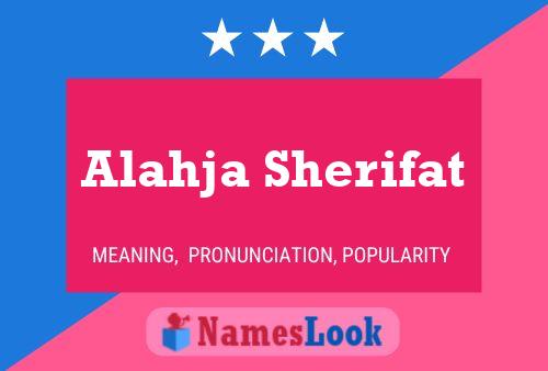 Alahja Sherifat Namensposter